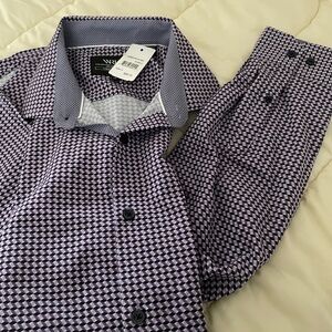 WRK NY.Co Long Sleeves Shirt Men #17 New Purple
